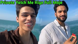 Private yacht Pr Kiye Full Maje With FukraInsaan [upl. by Walt]