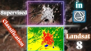 Image classification using Landsat 8 image in ENVI Supervised [upl. by Eelnayr]