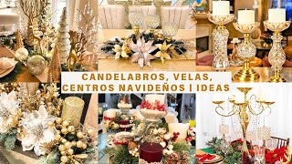 CANDELABROS  VELAS  CENTROS NAVIDEÑOS  IDEAS HERMOSAS amp SENCILLAS [upl. by Cramer]