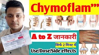 chymoflam tablet uses in hindichymoflamtabDard ki tabletReumotoid arthritisSpondylitisbaickpain [upl. by Ayekan]