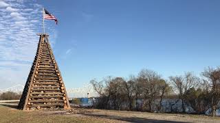 Explosive Bonfires Fireworks Christmas Eve Tradition Mississippi River Levee Louisiana [upl. by Gwenore]