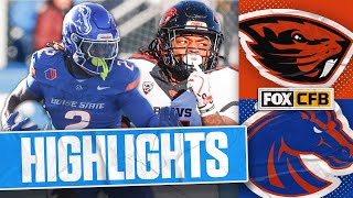 Oregon State Beavers vs No 11 Boise State Broncos Highlights  FOX College Football [upl. by Nyraf]