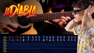 La Diabla  Xavi GUITARRA Tutorial REQUINTO  ACORDES Christianvib [upl. by Nagek]