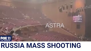 At least 40 dead 100 shot in Russian concert hall attack [upl. by Ahseuqram404]