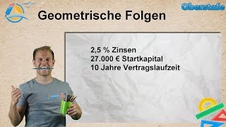 Geometrische Folgen  Oberstufe ★ Übung 3 [upl. by Nelleyram]