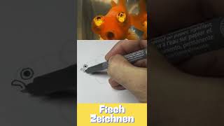 Fisch Zeichnen 🐠 shorts zeichnen tutorial draw zeichnenlernen howtodraw [upl. by Warp383]