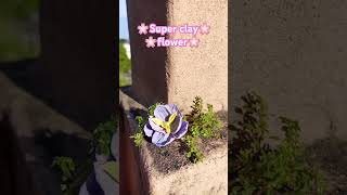 Super clay flower🌸How to make superclay flower sorts flowers claycrafts viralvideoeveryone [upl. by Micco639]