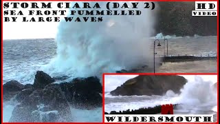 Storm Ciara Hits Ilfracombe Coast Day 2 Feb 2020 [upl. by Eirrol]