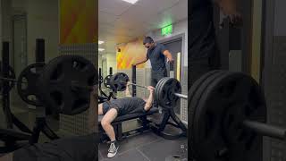 145kg Bench Press Reps Warm Up powerlifting strong fitness [upl. by Wanda457]