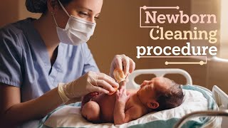 NEWBORN BABY CLEANING PROCEDURE IN NICU [upl. by Riatsila]