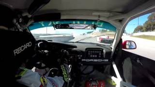 Porsche Rennsport Reunion V  Onboard 996 GT3R at Laguna Seca [upl. by Tnilf]