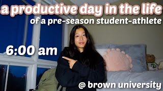 A DAY IN THE LIFE OF A PRESEASON STUDENTATHLETE AT BROWN UNIVERSITY D1 gymnast edition [upl. by Llerrod338]