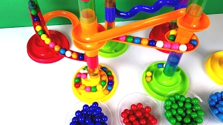 Toddler Learning Video  Learn Colors with Imaginarium Deluxe Marble Race Toy [upl. by February]