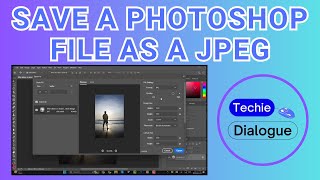 How to Save a Photoshop File as a JPEG [upl. by Sirovat]