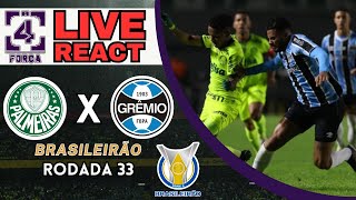 LIVE REACT PALMEIRAS X GREMIO  BRASILEIRÃO 2024  08112024 [upl. by Eremahs]