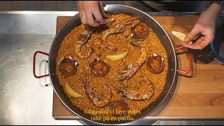 Sådan laver du paella a la Restaurant Camino med kok Marcus Thomey [upl. by Eenaj]