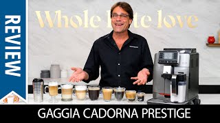 Review Gaggia Cadorna Prestige SuperAutomatic Espresso Machine  Black FridayCyber Monday Bonus [upl. by Carin]