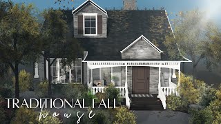 ⋆˚ traditional fall house 🍂 speedbuild ꒱ roblox bloxburg 🍁 [upl. by Wera]