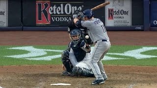 TBNYY Forsythe hitbypitch confirmed after review [upl. by Eserahs685]