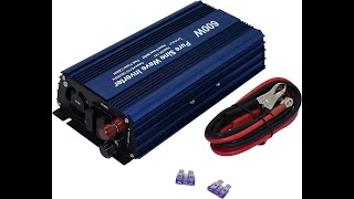 Fit4Less 600W Pure Sine Wave Power Inverter Review – Pros amp Cons – DC 12V to AC 120V Inverter [upl. by Diver]