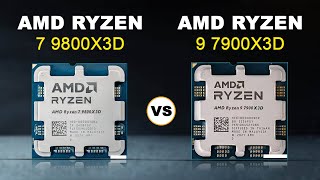 AMD Ryzen 7 9800X3D vs AMD Ryzen 9 7900X3D Desktop Processor CPU Database [upl. by Odraboel735]