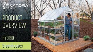 Hybrid Polycarbonate Greenhouse Kit  Canopia By Palram [upl. by Ggerc528]