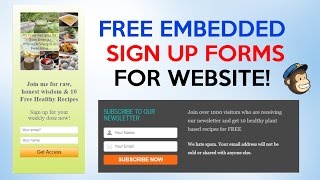 How To Add FREE MailChimp Signup and Popup Forms Into WordPress [upl. by Anez]