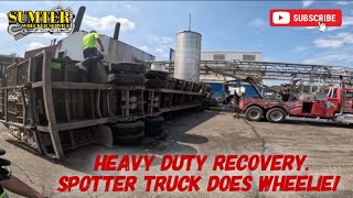 Heavy Duty Recovery Spotter Truck does Wheelie [upl. by Schifra]