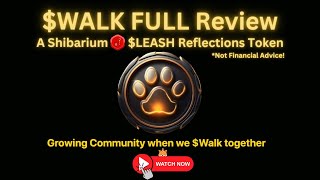 NFA Crypto Marxist Reviews Walk a LEASH Reflections Token Shibarium Walk 100X [upl. by Sieracki483]