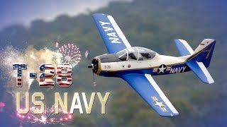 Durafly T28 Trojan Naval Aviation Centennial Edition 1100mm  HobbyKing Product Video [upl. by Alebasi]