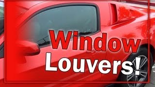 2012 Mustang Window Louvers Install amp Review [upl. by Eannej]