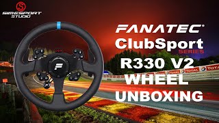 Fanatec ClubSport R330 V2 Wheel Unboxing [upl. by Gierc820]