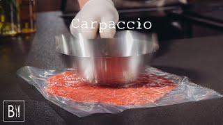 Authentieke carpaccio maak je zo  One Minute Grill Academy  ButcheryTV [upl. by Laban]