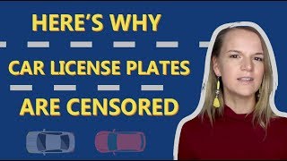 This is why car registration plates are censored [upl. by Eelrahc]