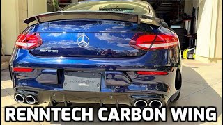 W205 CCLASS C43 AMG  RENNTECH CARBON SPOILER [upl. by Cyril]