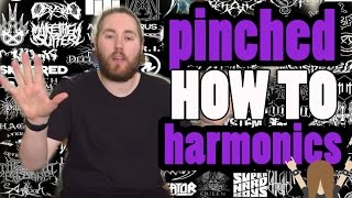 The Easy way to Pinch Harmonic On a Guitar Pinched harmonic riffs Dimebag Zakk Wylde [upl. by Lonyer]