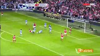 Arsenal Vs Manchester City 1 1 All Goals And Highlights EPL 23 9 2012 [upl. by Asilenna]