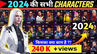 FreeFire All Characters New Ability 2023 Full Details AR ROWDY 99 ✓ [upl. by Danika345]