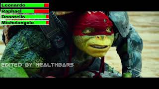 Teenage Mutant Ninja Turtles vs Bebop amp Rocksteady with healthbars [upl. by Dee Dee]