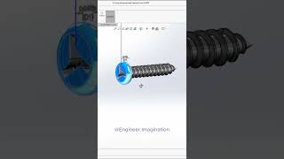 Tri Wing Tapping Screw enginEngineerImagination shorts solidworks trending viral 3d [upl. by Todd]