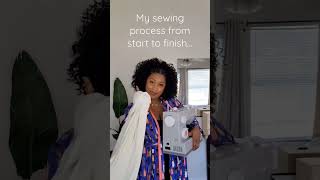 My Sewing Process From Start to Finish  Full Tutorial on my channel [upl. by Assetak]