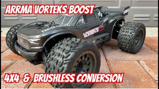 Arrma Vorteks Boost 4x4 Upgrade and Brushless Conversion [upl. by Lorrad894]