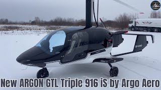 130 L Fuel Tank  Range up to 1000 km  New ARGON GTL Triple 916 iS Helicopter by Argo Aero [upl. by Roye]