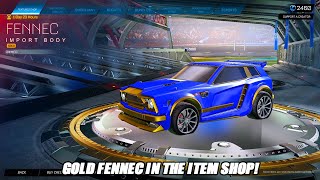 Gold Fennec In The Rocket League Item Shop  Rocket League Item Shop 11324 [upl. by Pik]