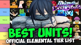 Best Units in Anime Last Stand TYBW Update Official Tier List [upl. by Suravart]