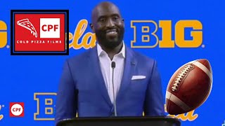 UCLA Football  Big Ten Media Day  Coachs First Big Press Conference  Cold PIzza Style [upl. by Alamak]