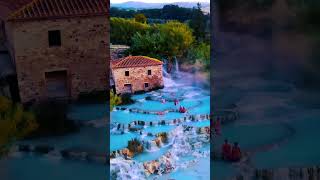 Natural thermal springs of Italy  Saturnia italy [upl. by Crowell]