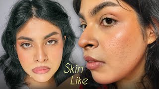 SKIN LIKE makeup on TEXTURED skin revealing my secrets [upl. by Ahsem321]