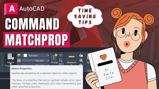 How to Match Properties in AutoCAD  MATCHPROP Command [upl. by Eillac]