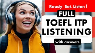 Full TOEFL ITP Listening Practice Test with Answers  Improve Your Listening Skills  TOEFL Prep [upl. by Nirag]